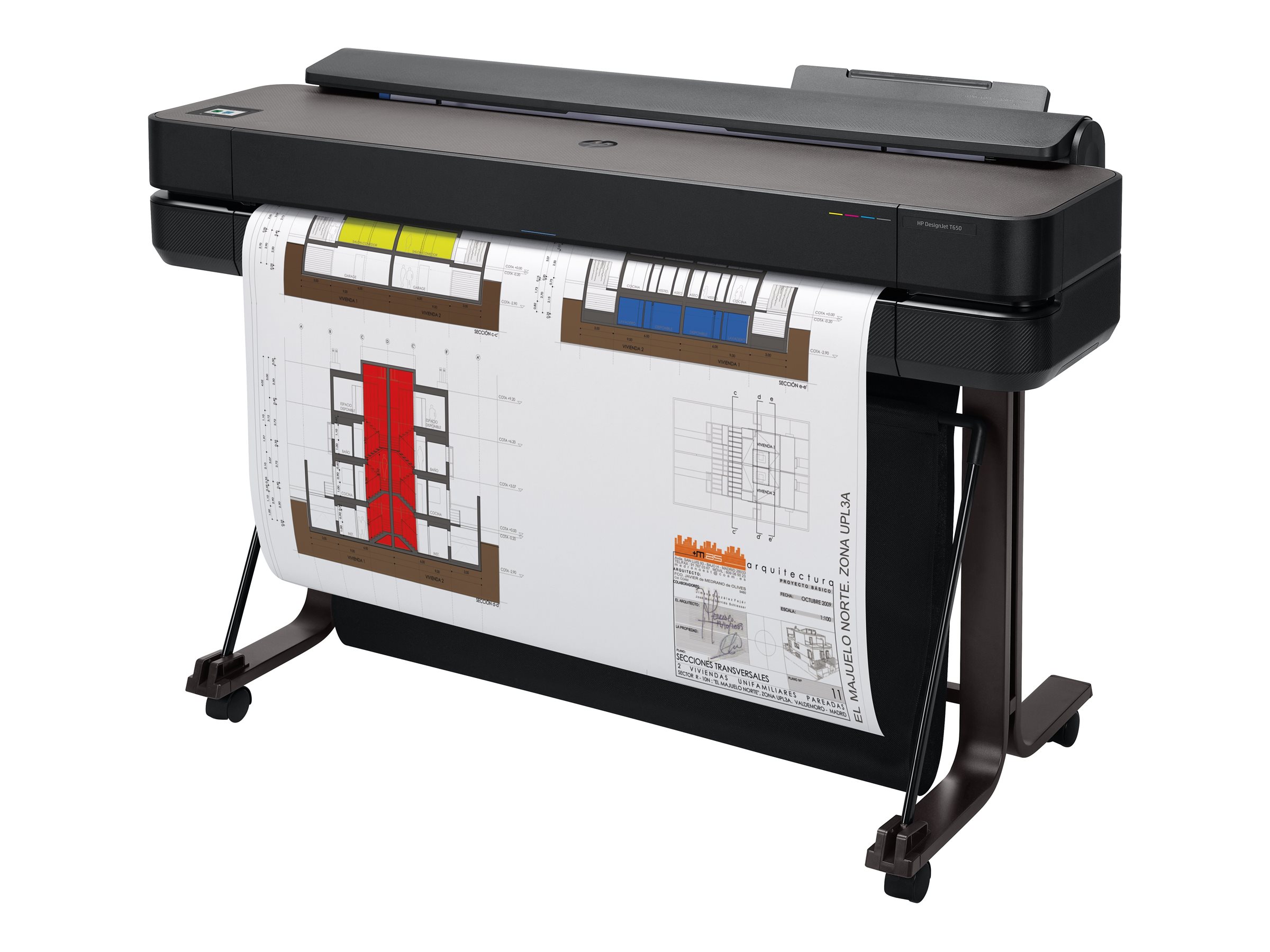 HP DesignJet T650 - 914 mm (36") Großformatdrucker - Farbe - Tintenstrahl - A0, ANSI D, Rolle (91,4 cm x 45,7 m)