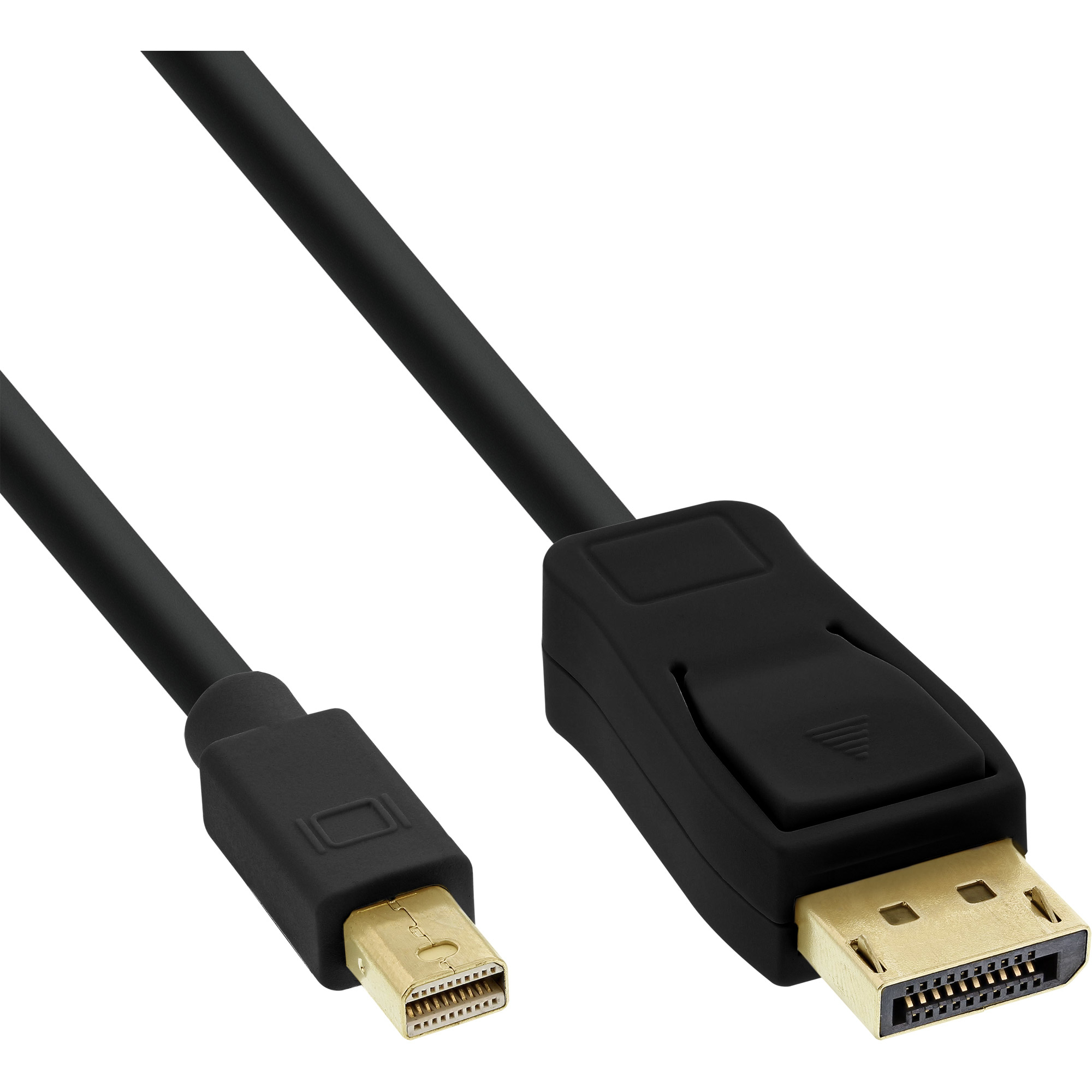 InLine Mini DisplayPort zu DisplayPort Kabel - schwarz - 0,3m