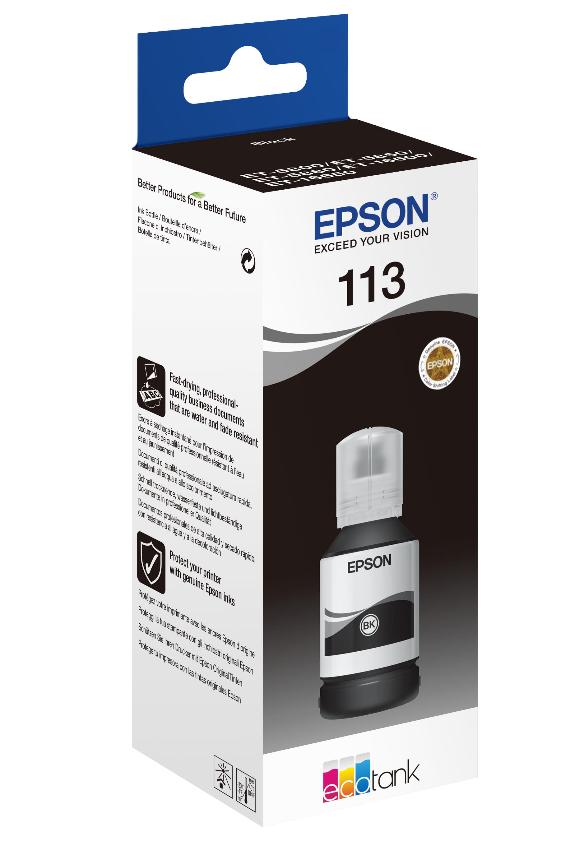 Epson EcoTank 113 - 127 ml - Schwarz - original