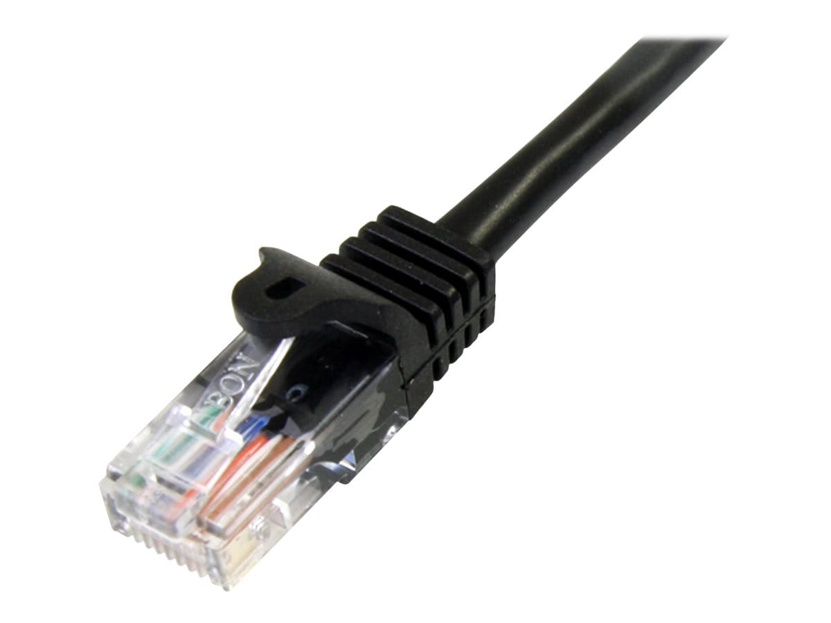 StarTech.com 3m Cat5e RJ45 UTP Netzwerkkabel Snagless - Cat 5e Patchkabel - Schwarz - Stecker / Stecker - Patch-Kabel - RJ-45 (M)