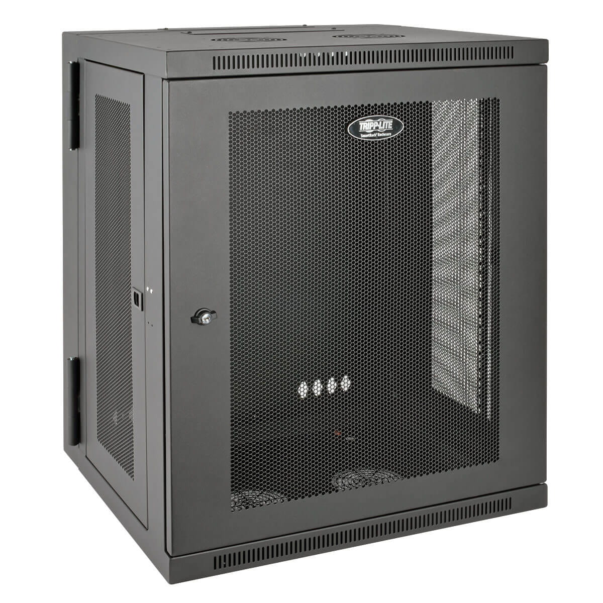 Tripp Eaton Tripp Lite Series 15U Wall Mount Rack Enclosure Server Cabinet Hinged Wallmount - Schrank Netzwerkschrank - geeignet für Wandmontage - Schwarz - 15U - 48.3 cm (19")