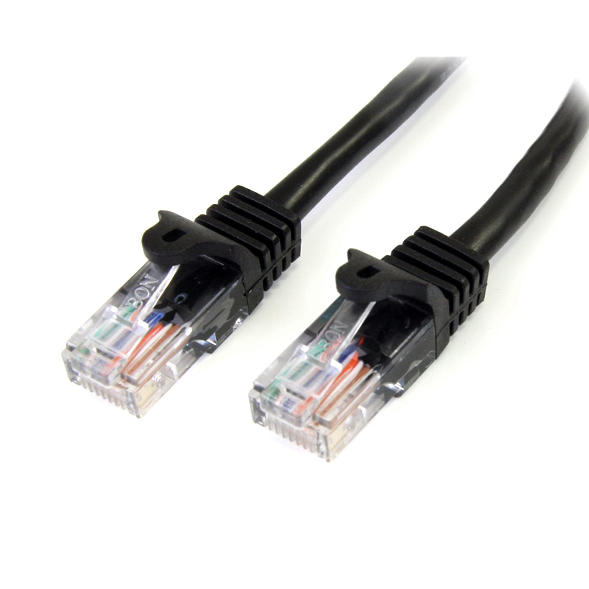 StarTech.com 1m Cat5e RJ45 UTP Netzwerkkabel Snagless - Cat 5e Patchkabel - Schwarz - Stecker / Stecker - Patch-Kabel - RJ-45 (M)