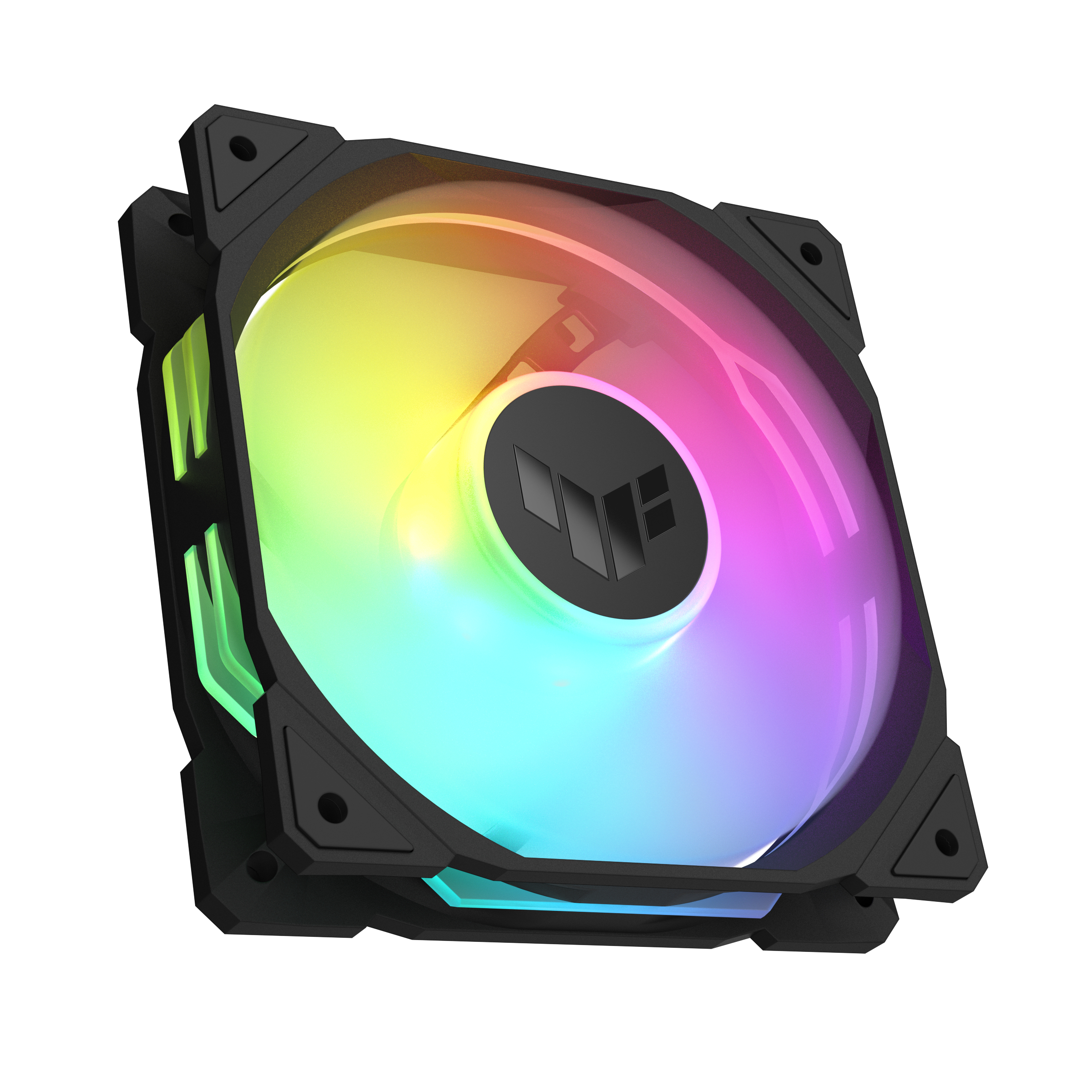 ASUS TUF Gaming TR120 ARGB - Gehäuselüfter-Kit - Reverse-Lüfterblätter - 120 mm - Schwarz (Packung mit 3)