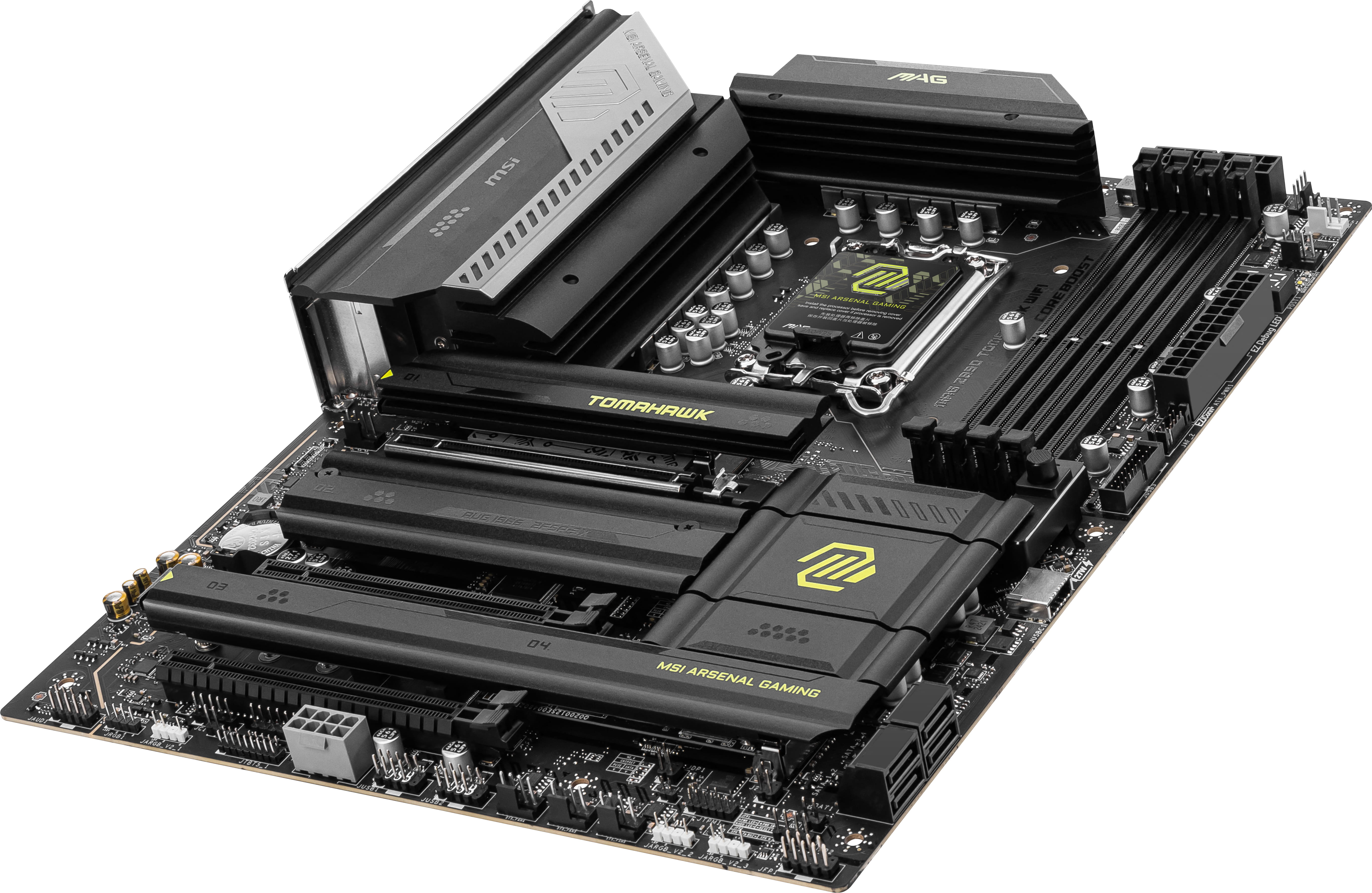 MSI MAG Z890 TOMAHAWK WIFI - Motherboard - ATX - LGA1851-Sockel - Z890 Chipsatz - USB 3.2 Gen 1, USB 3.2 Gen 2, USB-C 3.2 Gen2, USB4, USB-C 3.2 Gen 2x2 - 5 Gigabit Ethernet, Wi-Fi 7, Bluetooth - Onboard-Grafik (CPU erforderlich)
