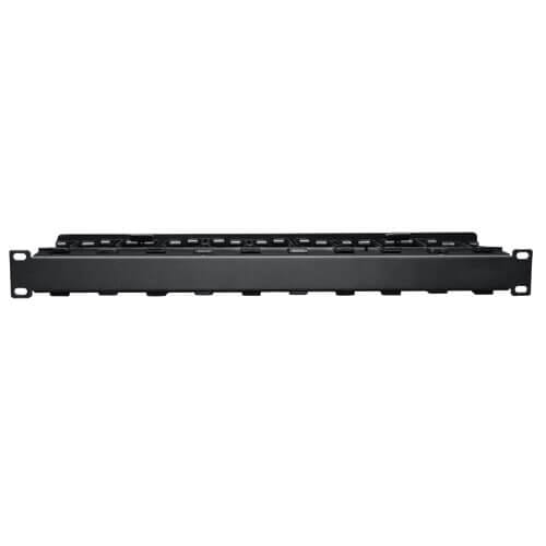 Tripp Eaton Tripp Lite Series Rack Enclosure Horizontal Cable Manager Steel w Finger Duct 1URM - Rack-Kabelführungsplatte mit Abdeckung - Schwarz - 1U - 48.3 cm (19")