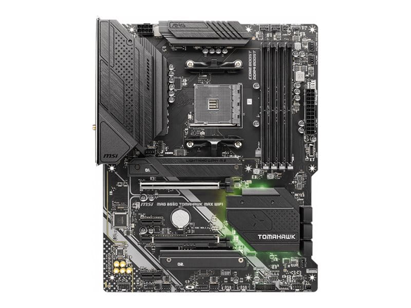 MSI MAG B550 TOMAHAWK MAX WIFI - Motherboard - ATX - Socket AM4 - AMD B550 Chipsatz - USB-C 3.2 Gen2, USB-C 3.2 Gen 1, USB 3.2 Gen 2, USB 3.2 Gen 1 - 2.5 Gigabit LAN, Wi-Fi 6, Bluetooth - Onboard-Grafik (CPU erforderlich)