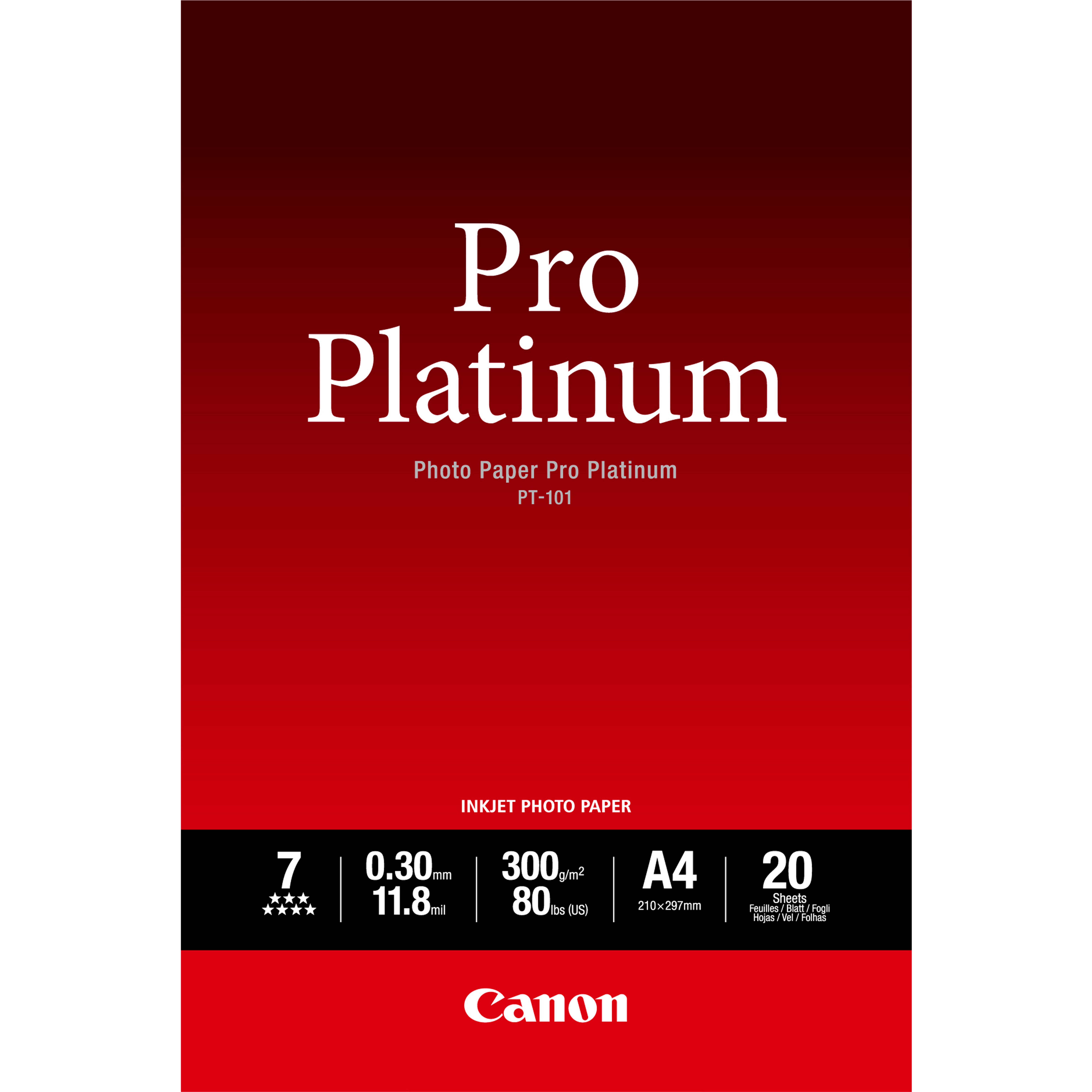 Canon Photo Paper Pro Platinum - A4 (210 x 297