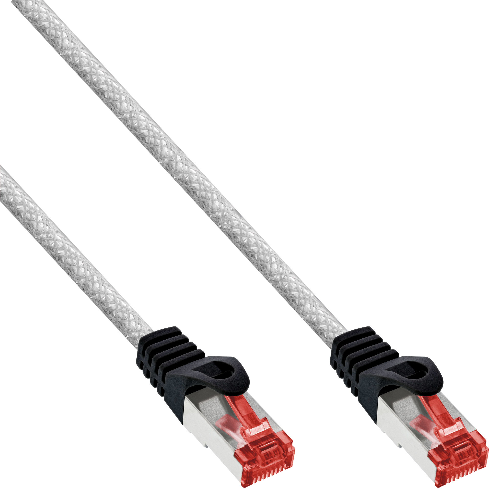 InLine Patchkabel - S/FTP (PiMf) - Cat.6 - 250MHz - PVC - Kupfer - transparent - 0,25m