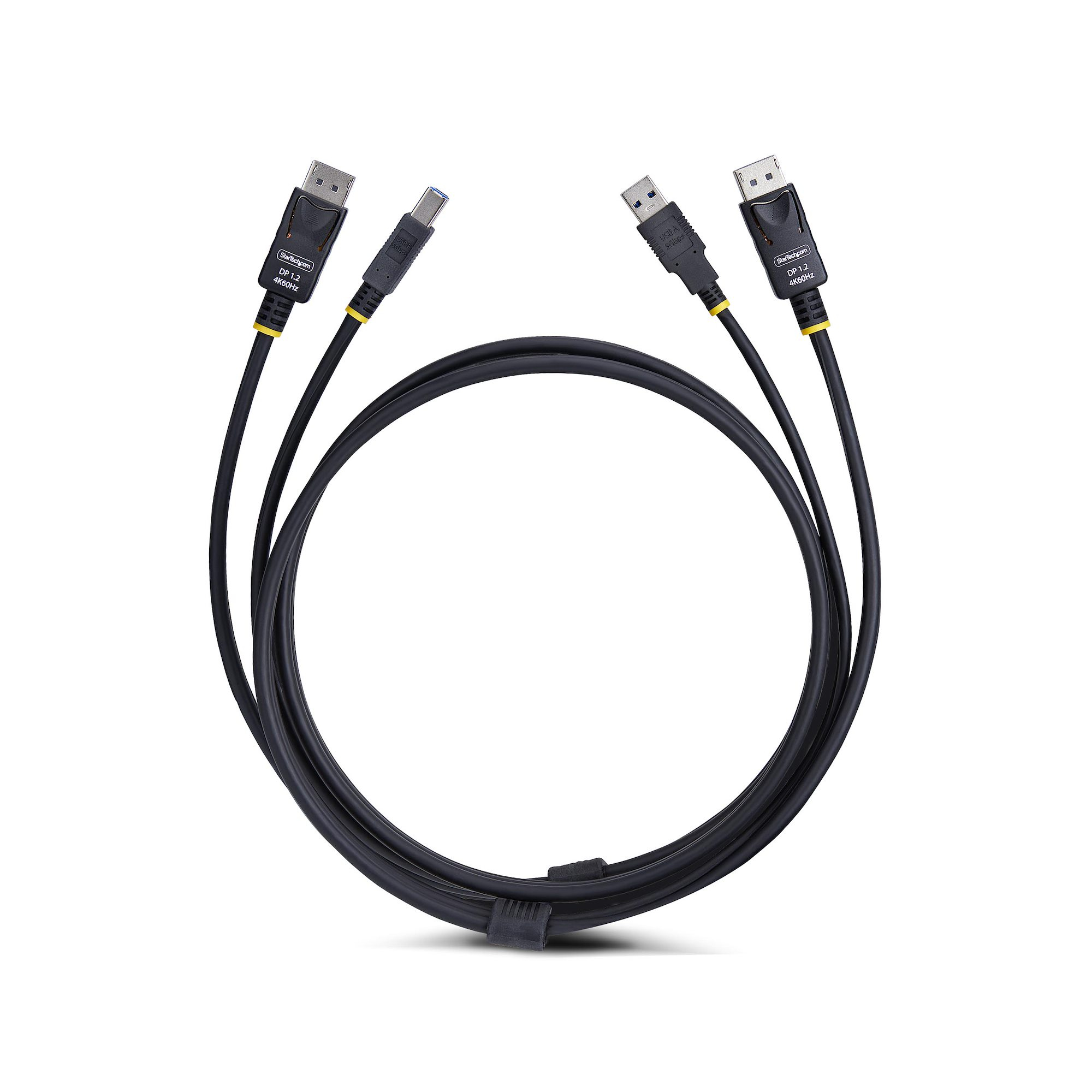 StarTech.com 6ft (1.8m) DisplayPort and USB 5Gbps KVM Cable - Tastatur- / Video- / Maus- (KVM-)
