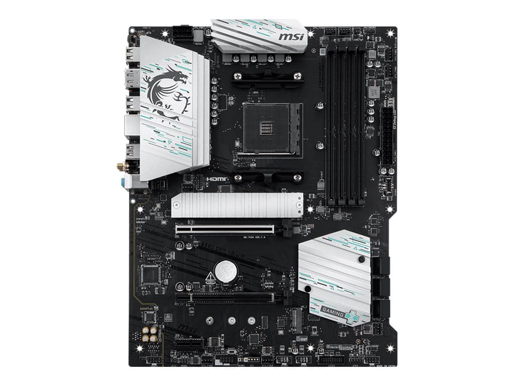 MSI B550 GAMING WIFI - Motherboard - ATX - Socket AM4 - AMD B550 Chipsatz - USB 3.2 Gen 1, USB 3.2 Gen 2, USB-C 3.2 Gen2, USB-C 3.2 Gen 1 - Gigabit LAN, Wi-Fi, Bluetooth - Onboard-Grafik (CPU erforderlich)