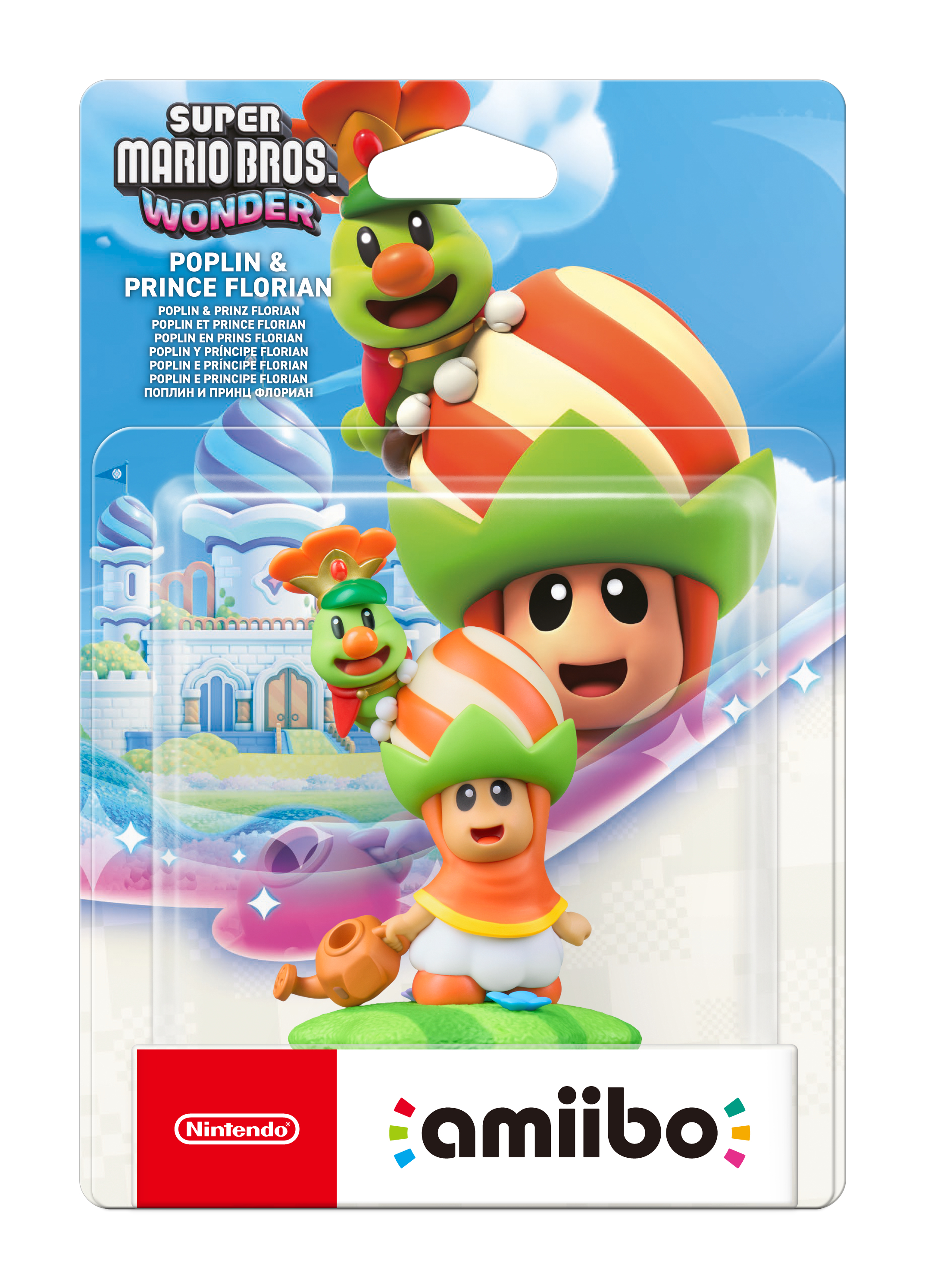 Nintendo Amiibo Poplin & Prince Florian, Interaktive Spielfigur, Nintendo Switch 2, Amiibo, Mehrfarbig, Nintendo, Sichtverpackung