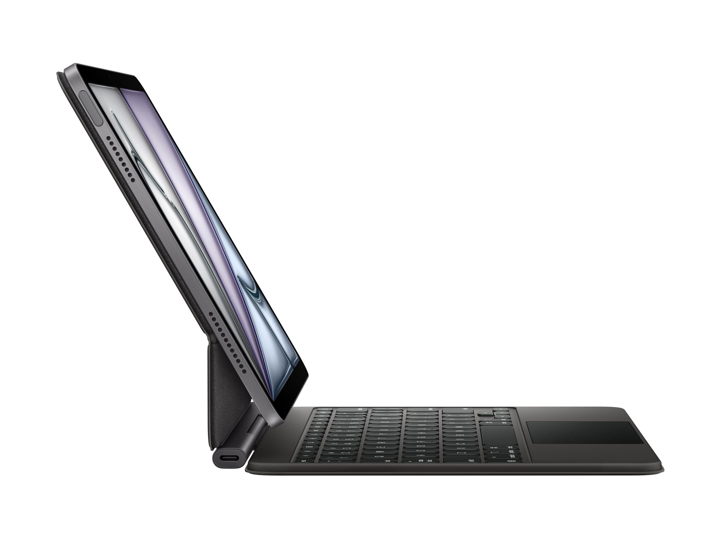 Apple Magic Keyboard - Tastatur und Foliohülle - mit Trackpad - Apple Smart connector - QWERTZ - Deutsch - Schwarz - für 10.9-inch iPad Air (4. Generation, 5. Generation)