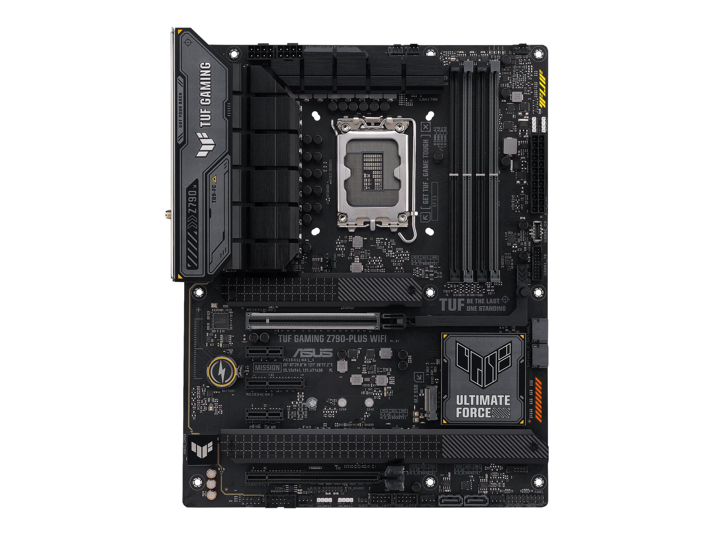 ASUS TUF GAMING Z790-PLUS WIFI - Motherboard - ATX - LGA1700-Sockel - Z790 Chipsatz - USB-C 3.2 Gen 2x2, USB-C 3.2 Gen2, USB 3.2 Gen 2, USB 3.2 Gen 1 - 2.5 Gigabit LAN, Wi-Fi 6E, Bluetooth - Onboard-Grafik (CPU erforderlich)