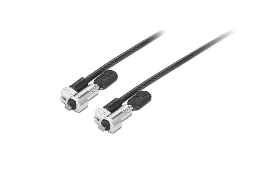 Lenovo 4XE1B81918, 1,8 m, Kensington, Schlüssel, Karbonstahl, Kunststoff, Schwarz