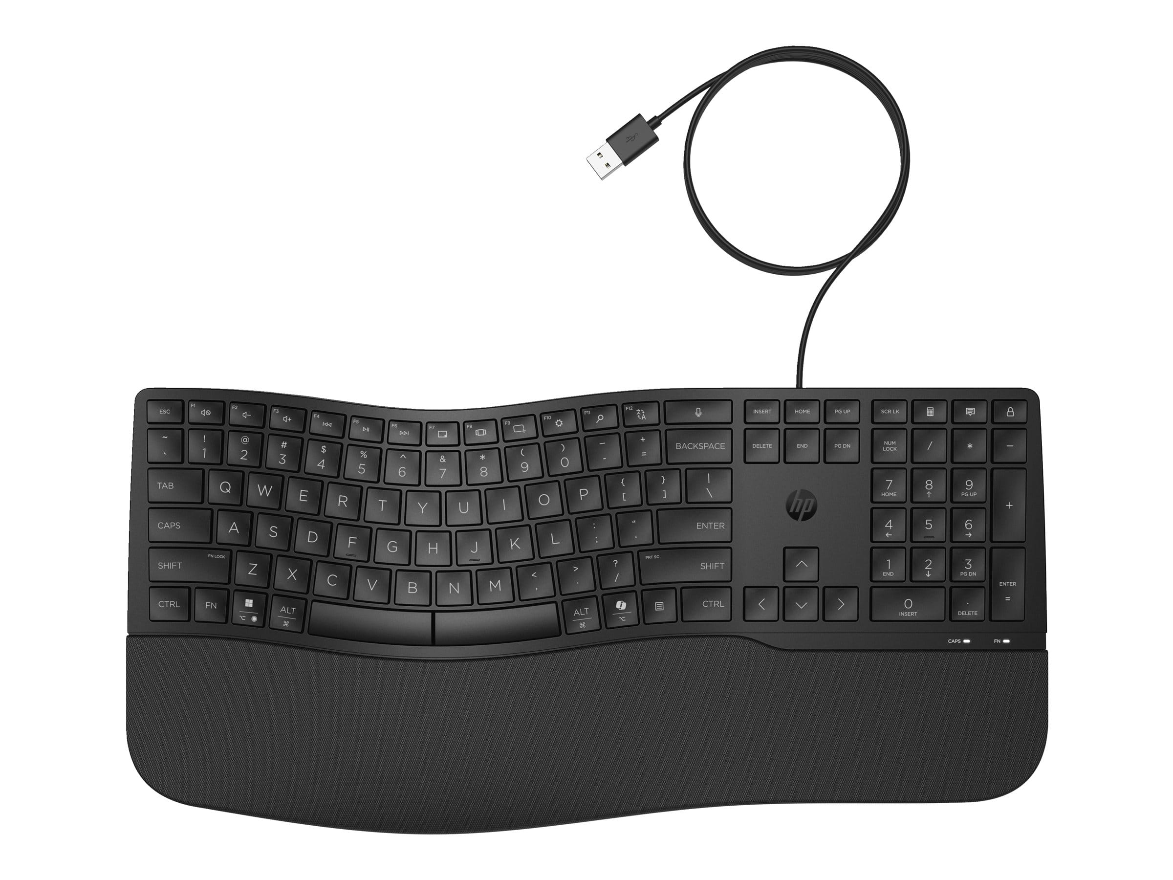 HP 480 Comfort - Tastatur - 3-Zonen-Layout, Multi-Device