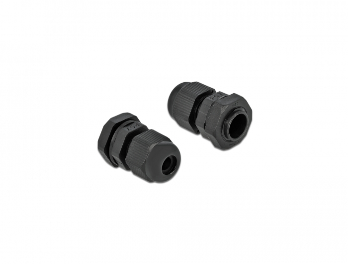 Delock PG7 - Kabelverschraubung - Schwarz (Packung mit 10)