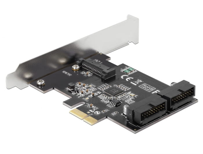 Delock PCI Express Card to 2 x internal USB 3.0 Pin Header - USB-Adapter - PCIe 2.0 - USB 3.0 (intern)