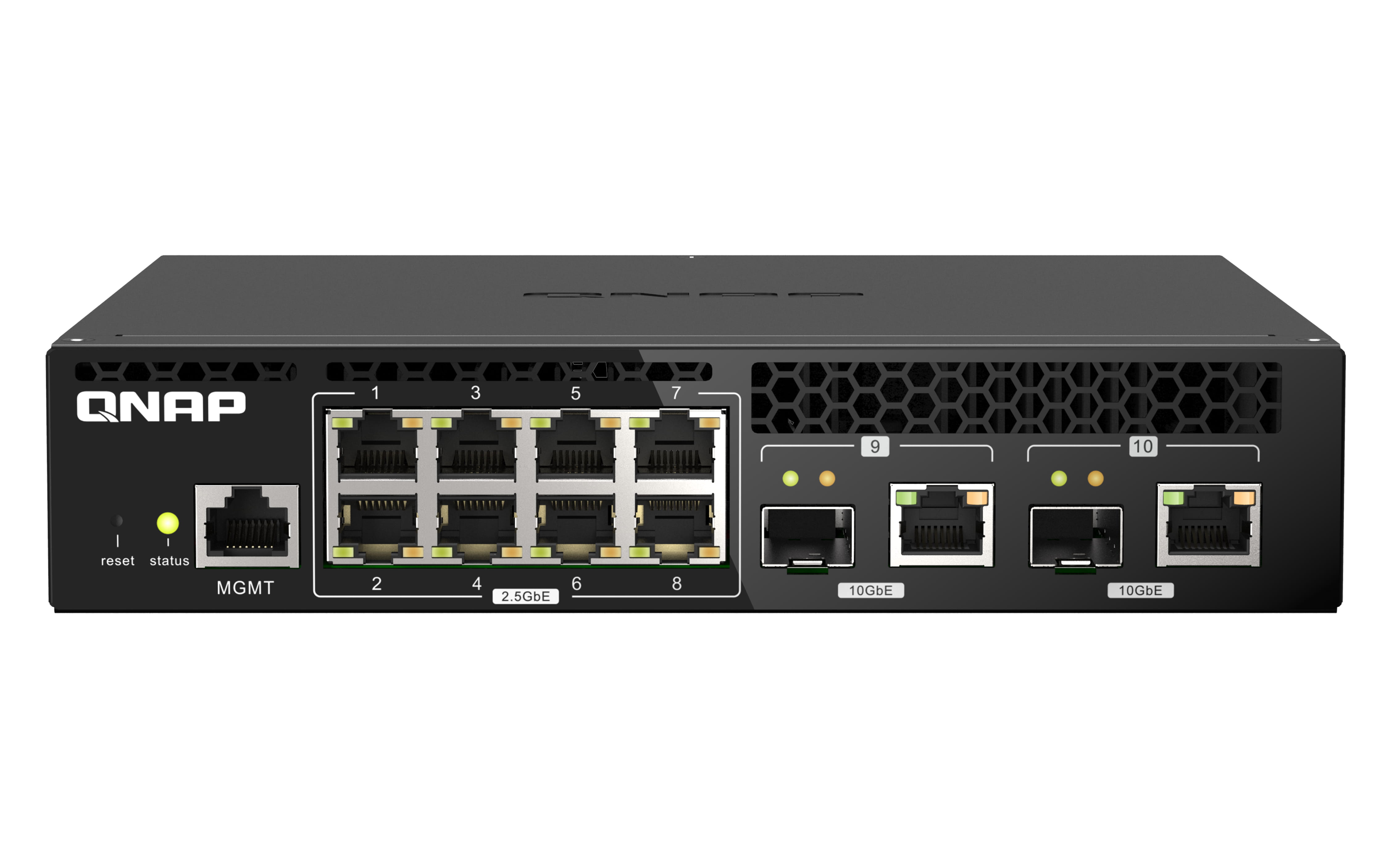 QNAP QSW-M2108R-2C - Switch - managed - 8 x 2.5GBase-T