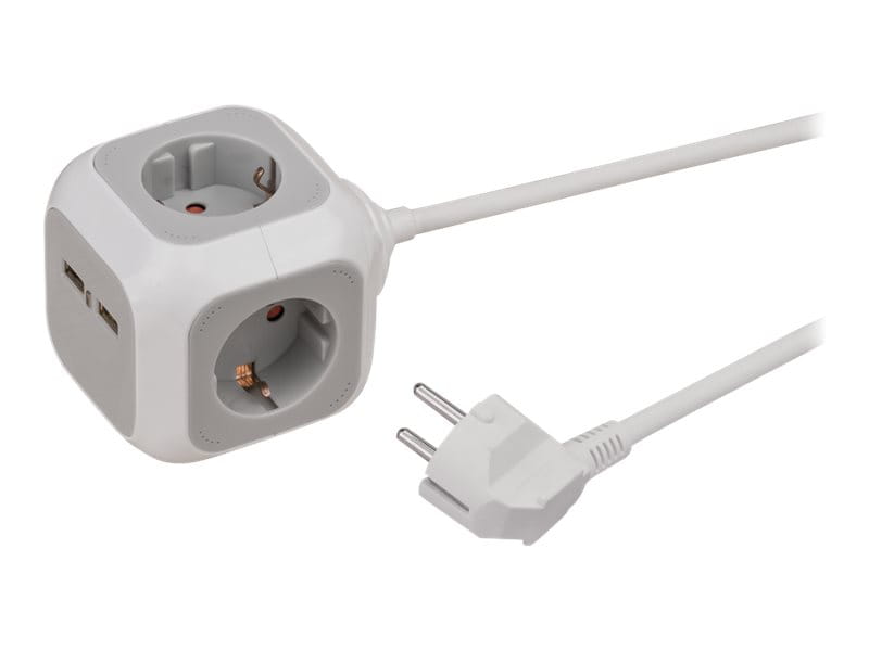 Brennenstuhl ALEA-Power - Steckdosenleiste - Wechselstrom 230 V - 3680 Watt - Eingabe, Eingang Stromversorgung - Ausgangsanschlüsse: 4 (2 x USB, 4 x Spannung)