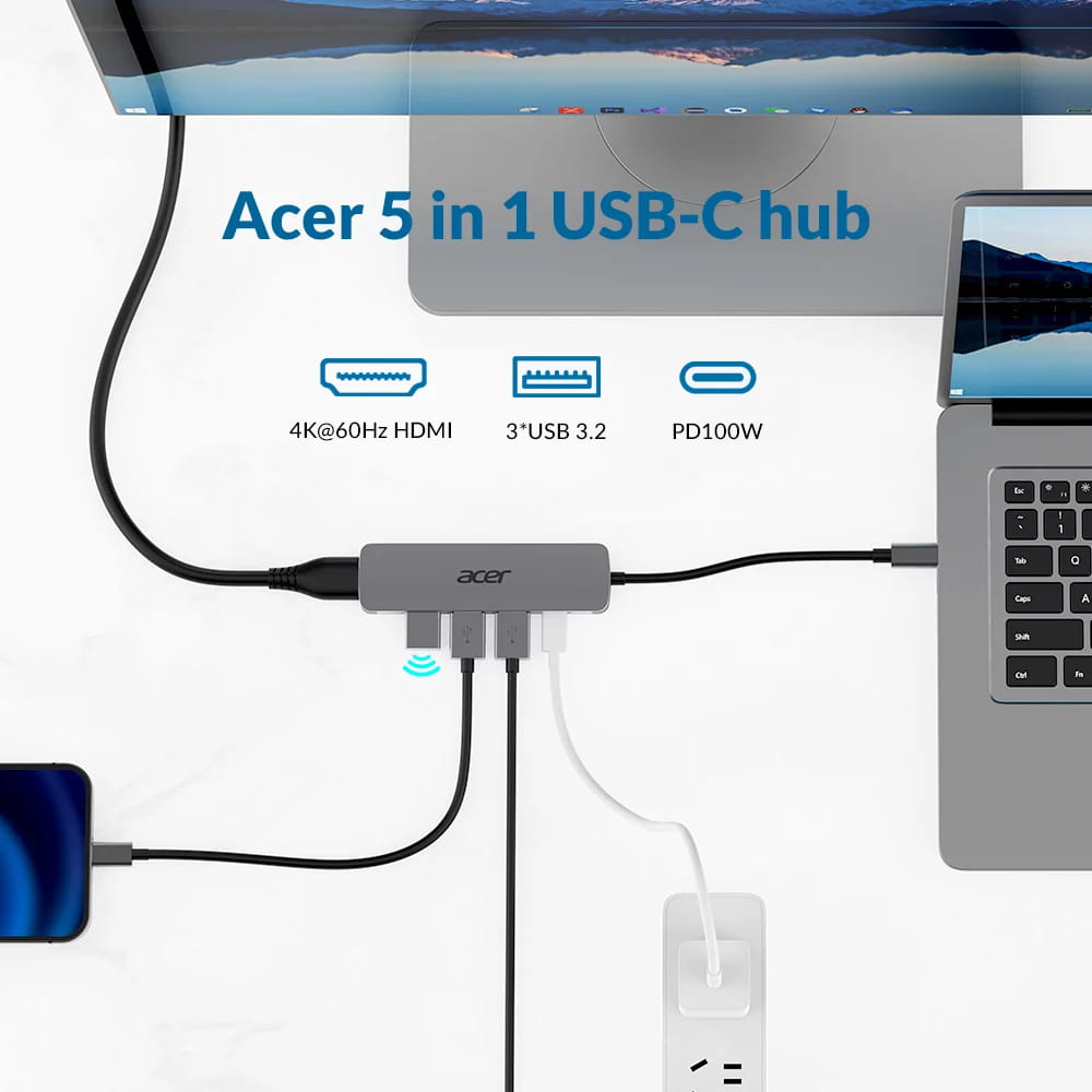 Acer 5-in-1 Type-C Dongle - Dockingstation