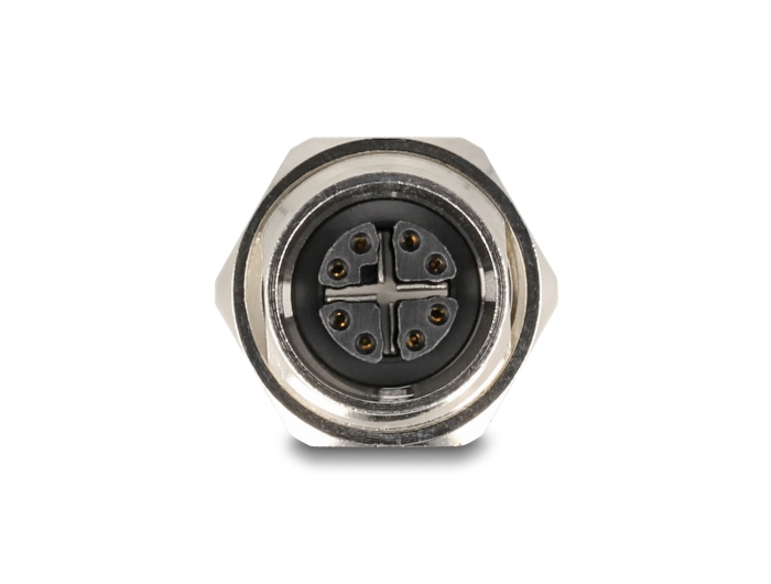 Delock Netzwerkadapter - 8-polig M12 (W) zu RJ-45 (W)