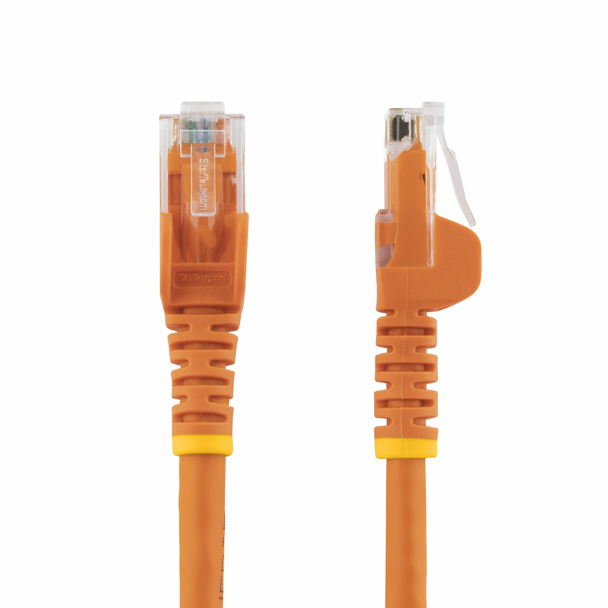 StarTech.com 3m CAT6 Ethernet Cable, 10 Gigabit Snagless RJ45 650MHz 100W PoE Patch Cord, CAT 6 10GbE UTP Network Cable w/Strain Relief, Orange, Wiring is UL Certified/TIA - Category 6 - 24AWG (N6PATC3MOR)