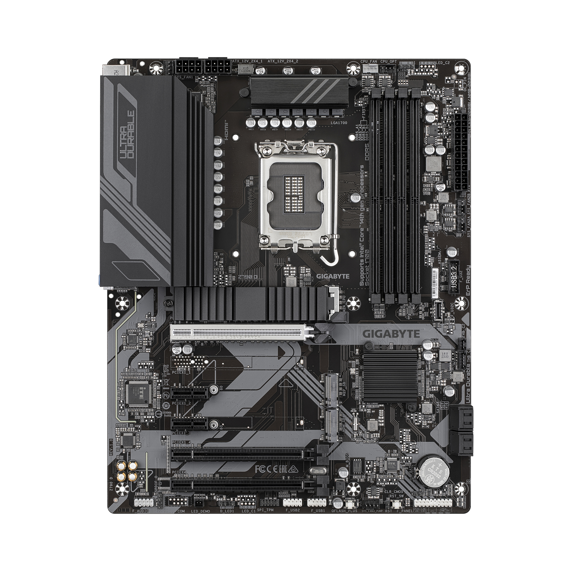Gigabyte Z790 D - 1.0 - Motherboard - ATX - LGA1700 Sockel - Z790 Chipsatz - USB 3.2 Gen 1, USB-C 3.2 Gen2, USB-C 3.2 Gen 1, USB 3.2 Gen 2 - 2.5 Gigabit LAN - Onboard-Grafik (CPU erforderlich)
