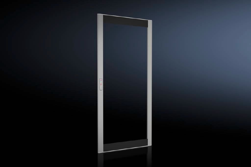 Rittal 8618.010, Tür, Schwarz, Grau, Transparent, Aluminium, IP55, 800 mm, 1800 mm
