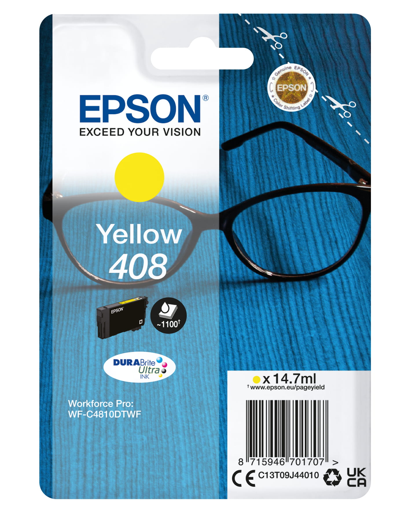 Epson 408 - 14.7 ml - mit hoher Kapazität - Gelb
