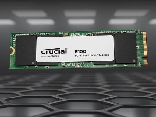 Crucial E100 - SSD - 1 TB - intern - M.2 2280 - PCIe 4.0 x4 (NVMe)