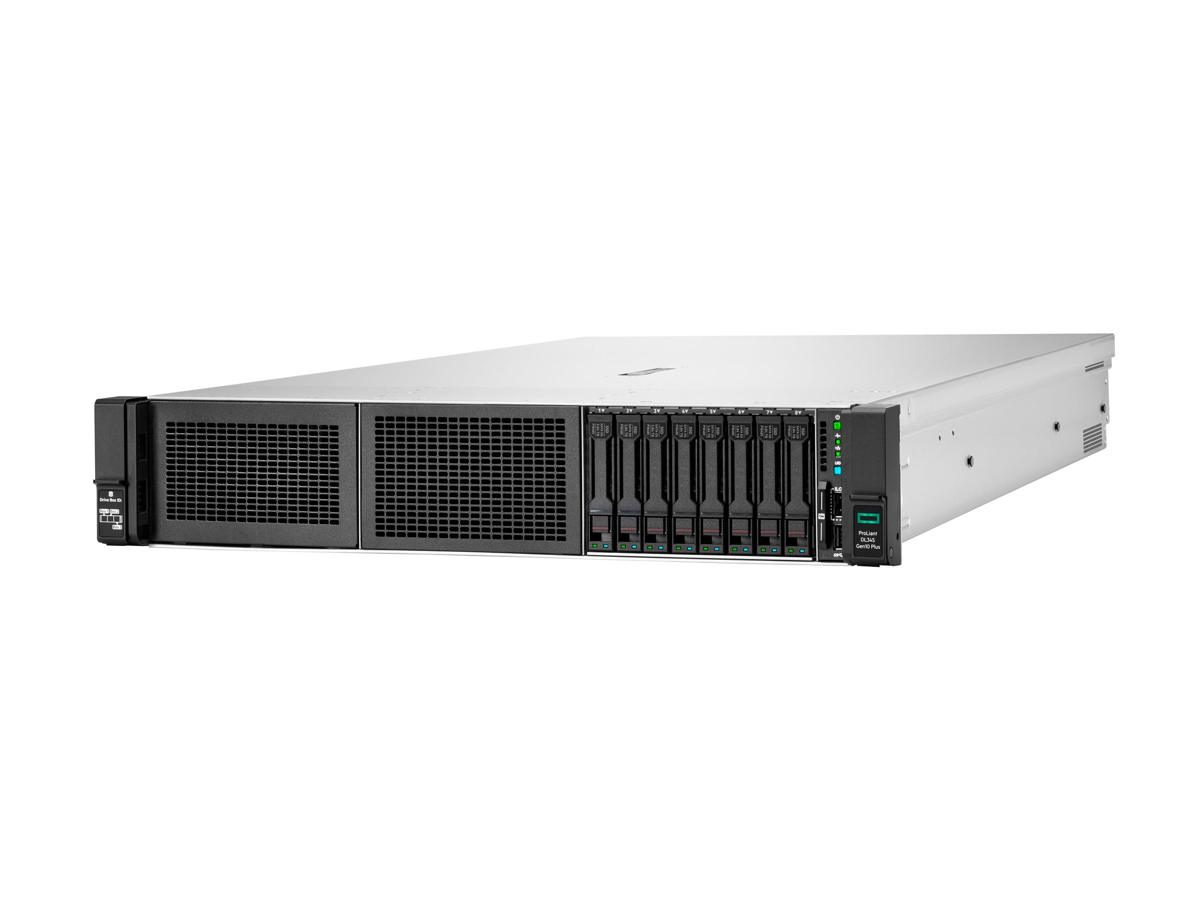 HPE ProLiant DL345 Gen10 Plus - Server - Rack-Montage - 2U - 1-Weg - 1 x EPYC 7443P / 2.85 GHz - RAM 32 GB - SAS - Hot-Swap 6.4 cm (2.5")