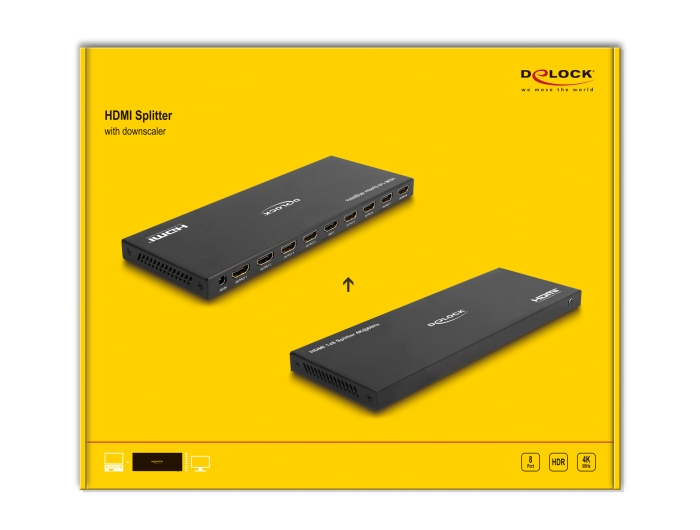 Delock Video-/Audio-Splitter - 4K, 60Hz, with