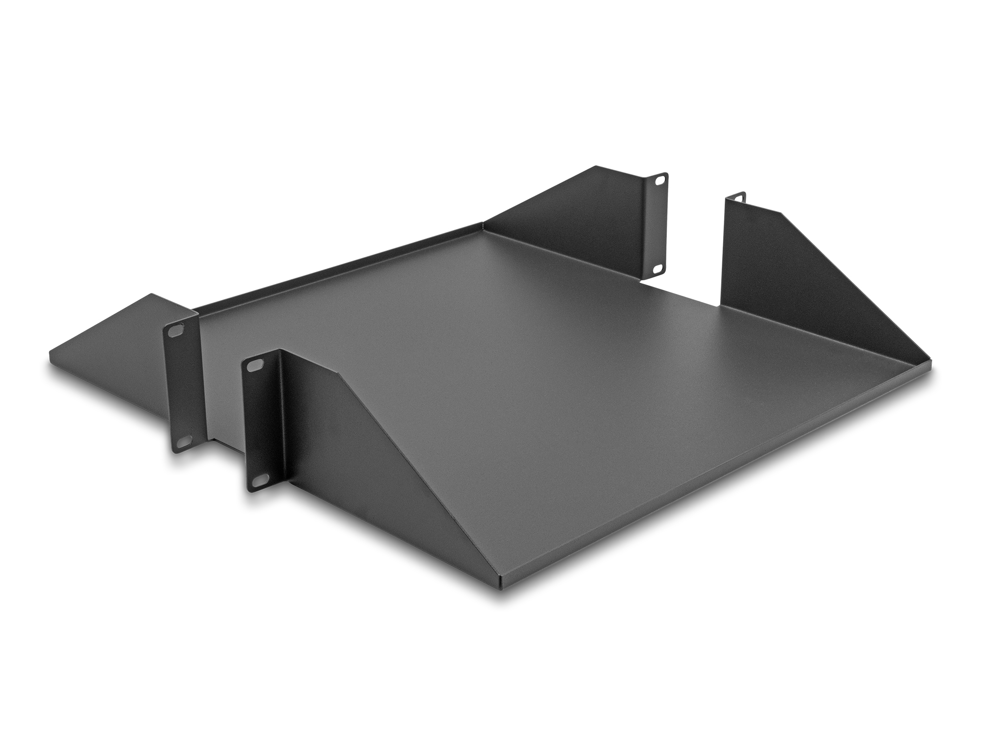 Delock Rack - Regal - beidseitig, 500mm Tiefe - Dunkelgrau - 2U - 48.3 cm (19")