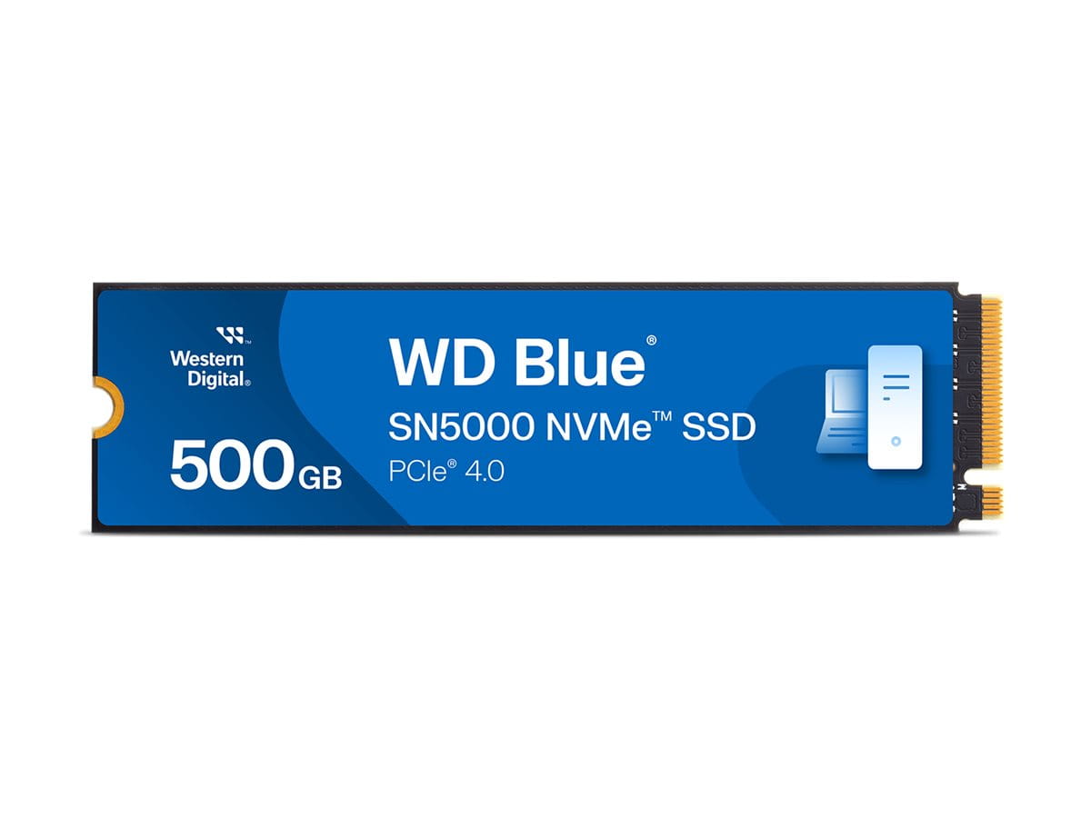 WD Blue SN5000 WDS500G4B0E-00CNZ0 - SSD - 500 GB - intern - M.2 2280 - PCIe 4.0 x4 (NVMe)