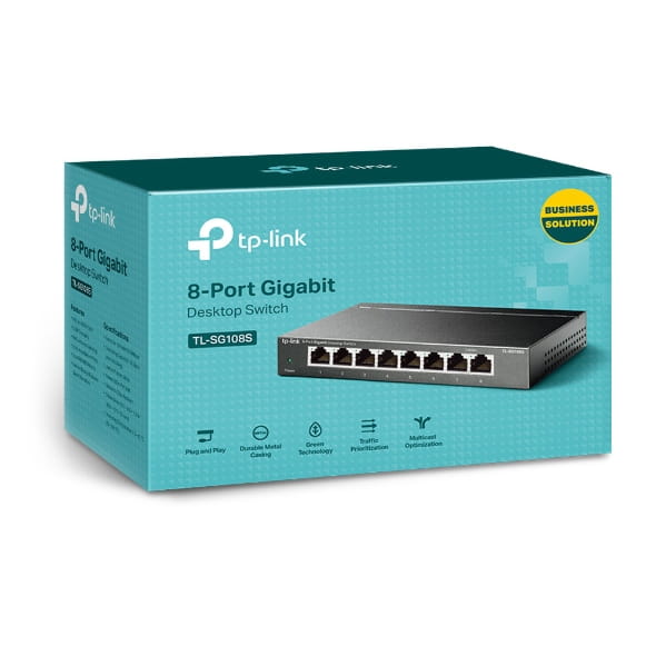 TP-LINK TL-SG108S - Switch - 8 x 10/100/1000