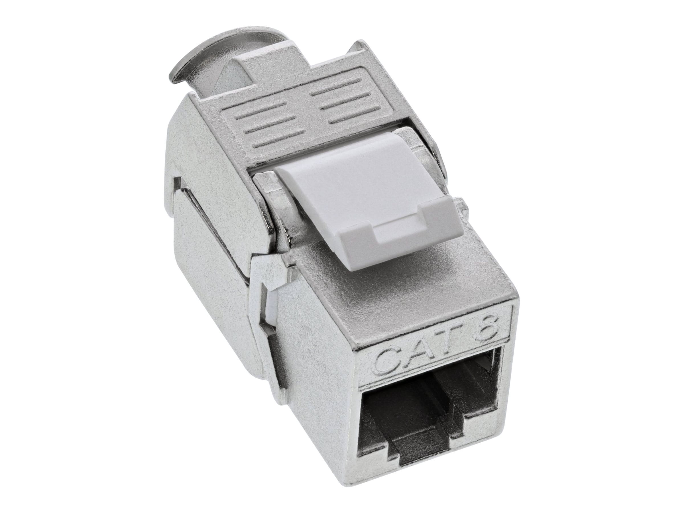 InLine Keystone RJ45 Buchse - SNAP-In - Cat.8.1 - schmale Ausführung