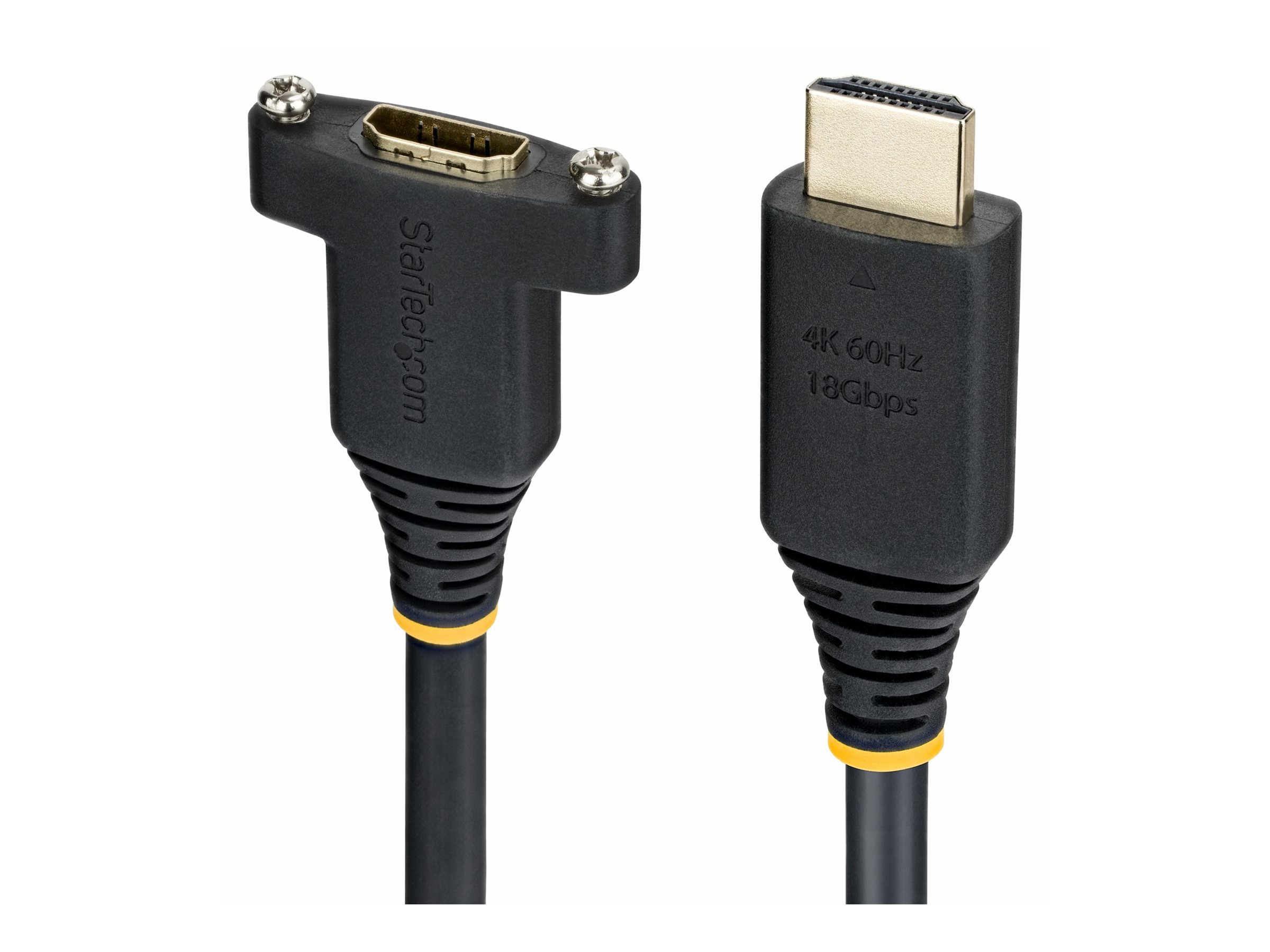 StarTech.com Startech - High Speed - HDMI-Verlängerungskabel mit Ethernet - HDMI männlich zu HDMI weiblich - 2 m - Schwarz - Panelmontage, 1440p (UWQHD)