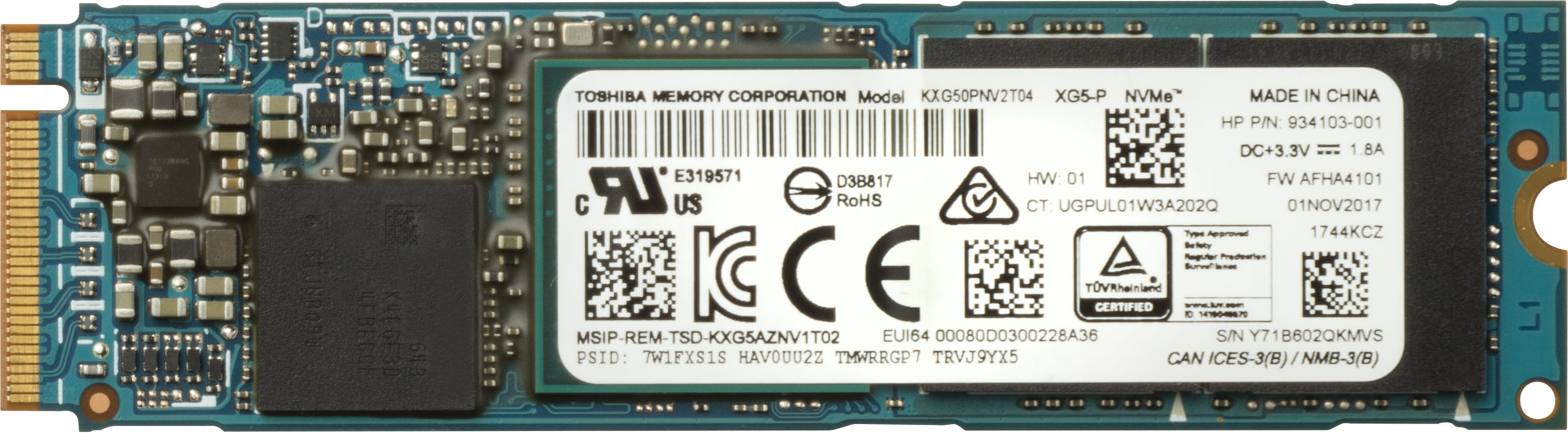 HP Z Turbo Drive Quad Pro - SSD - 2 TB (2 x 1 TB M.2) - intern - PCIe-Karte (PCIe-Karte)