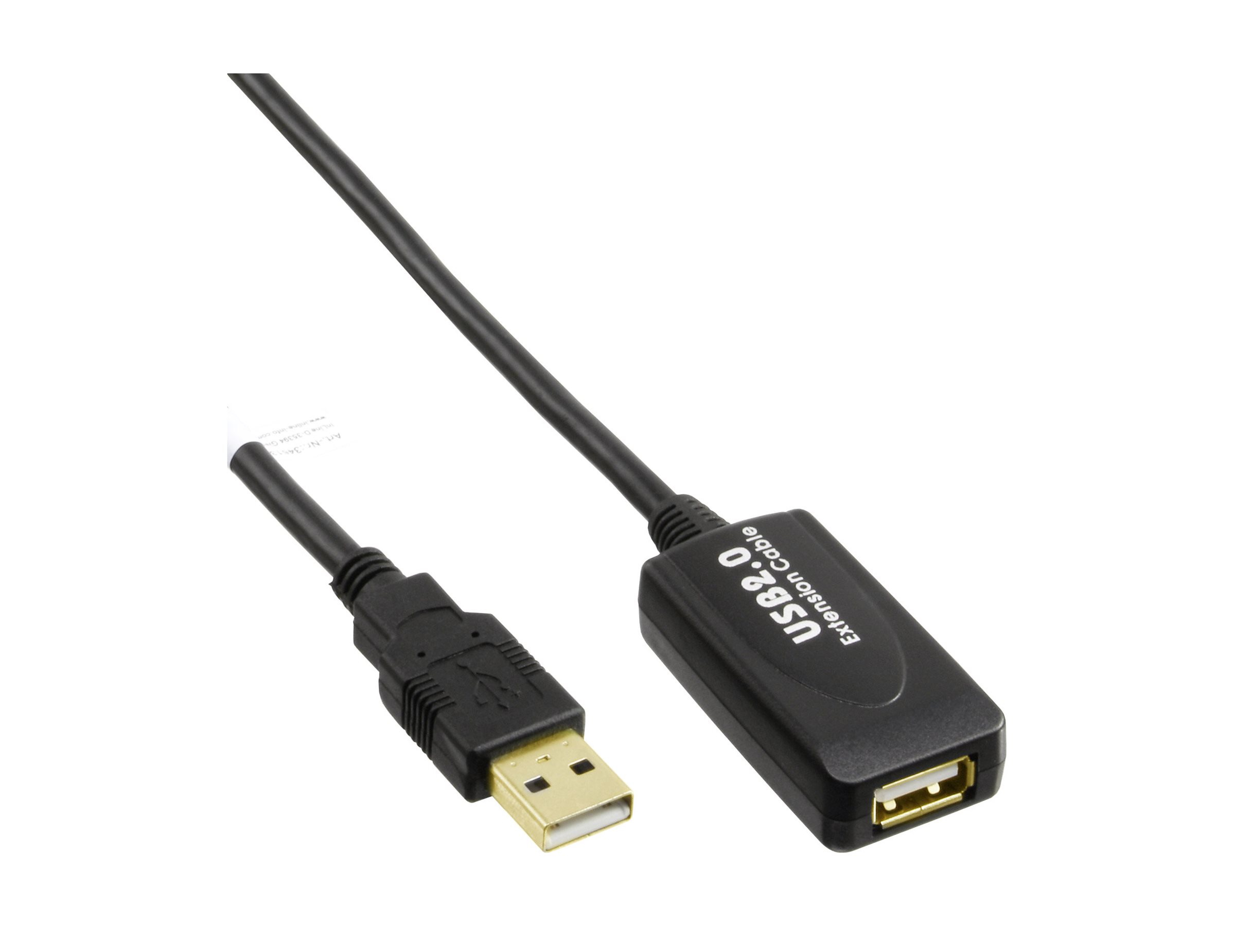 InLine USB 2.0 Aktiv-Verl. - mit Signalverstärkung "Repeater" - ST A / BU A - 5m