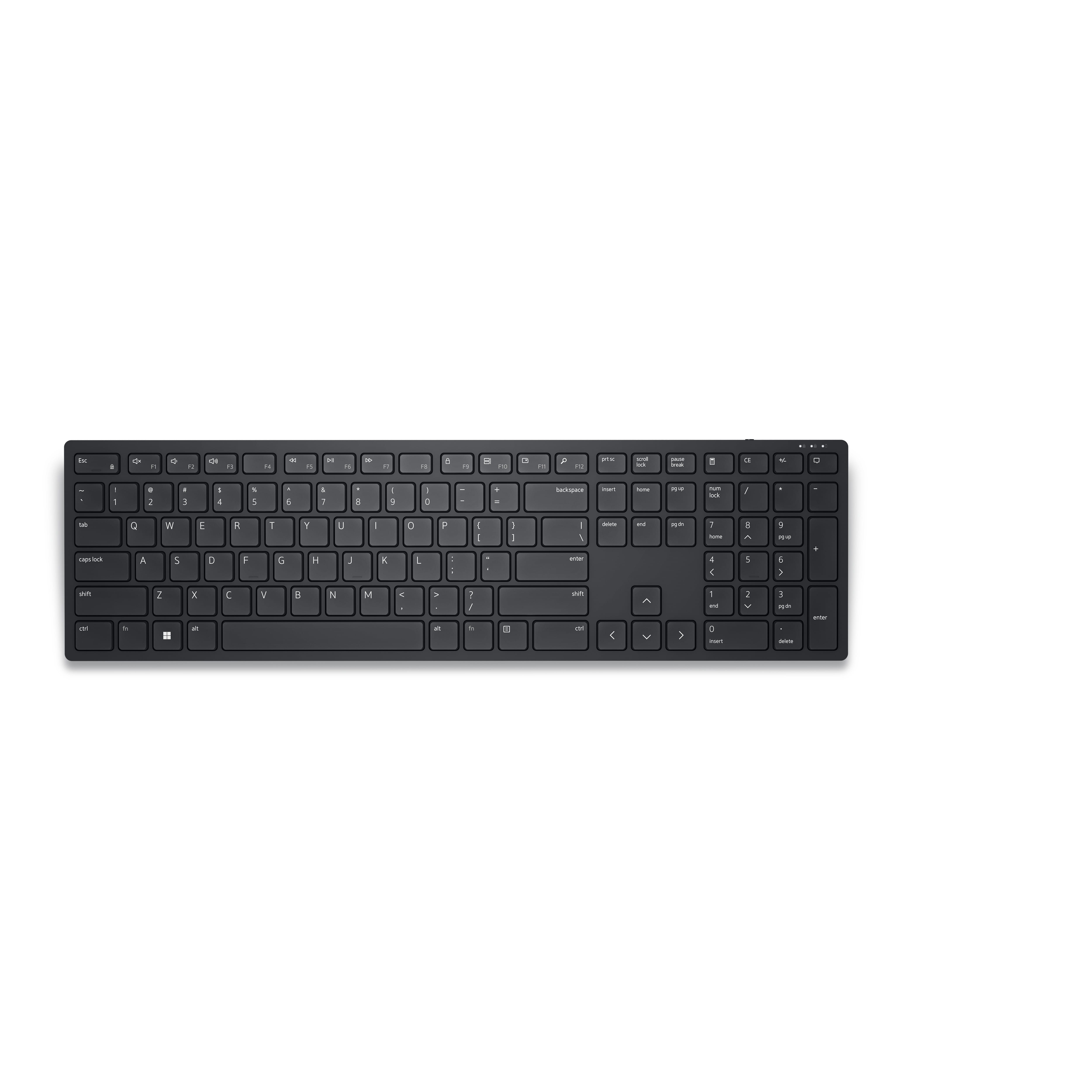 Dell Pro-Tastatur – KB500 - italienisch (QWERTY), Volle Größe (100%), Kabellos, RF Wireless, QWERTY, Schwarz
