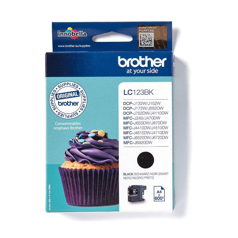 Brother LC123BK - Hohe Ergiebigkeit - Schwarz