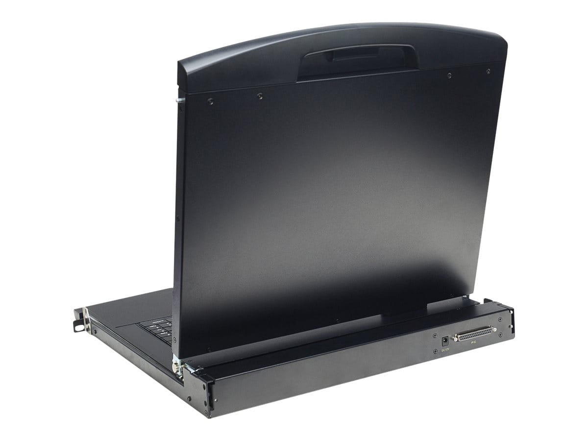 DIGITUS 17" LCD KVM Konsole, 1-Port VGA, spanische Tastatur