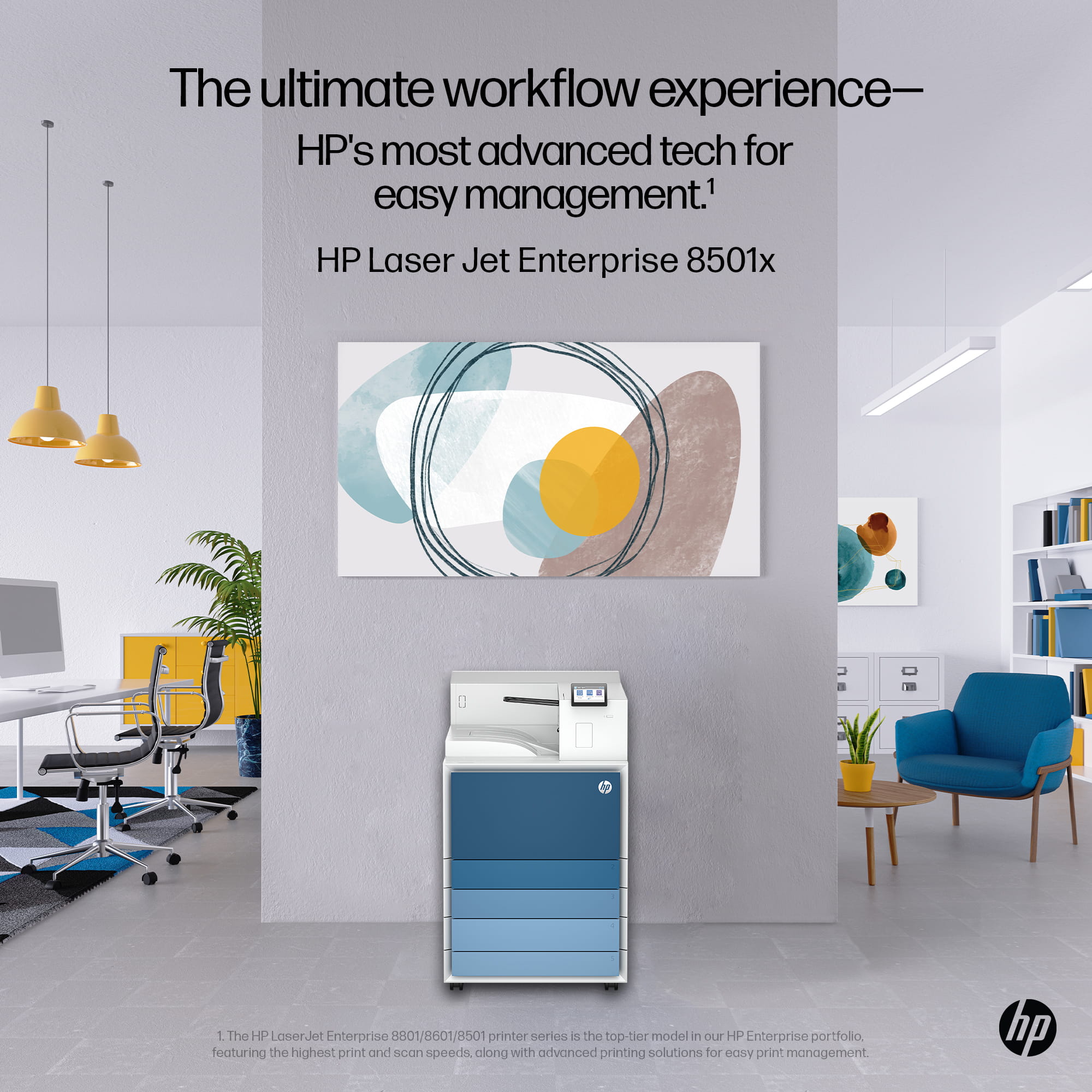 HP LaserJet Enterprise 8501x - Drucker - s/w