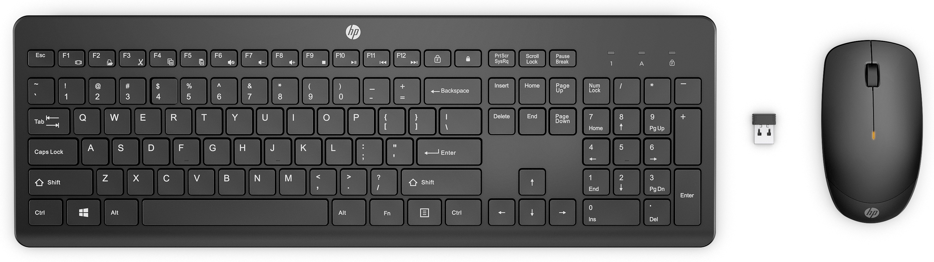 HP 235 - Tastatur-und-Maus-Set - 3-Zonen-Layout