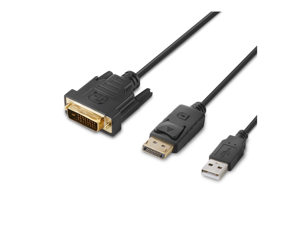 Belkin Secure Modular DVI and DP Dual Head Host Cable - Video- / USB-Kabel - TAA-konform - USB, DVI, DisplayPort (M)