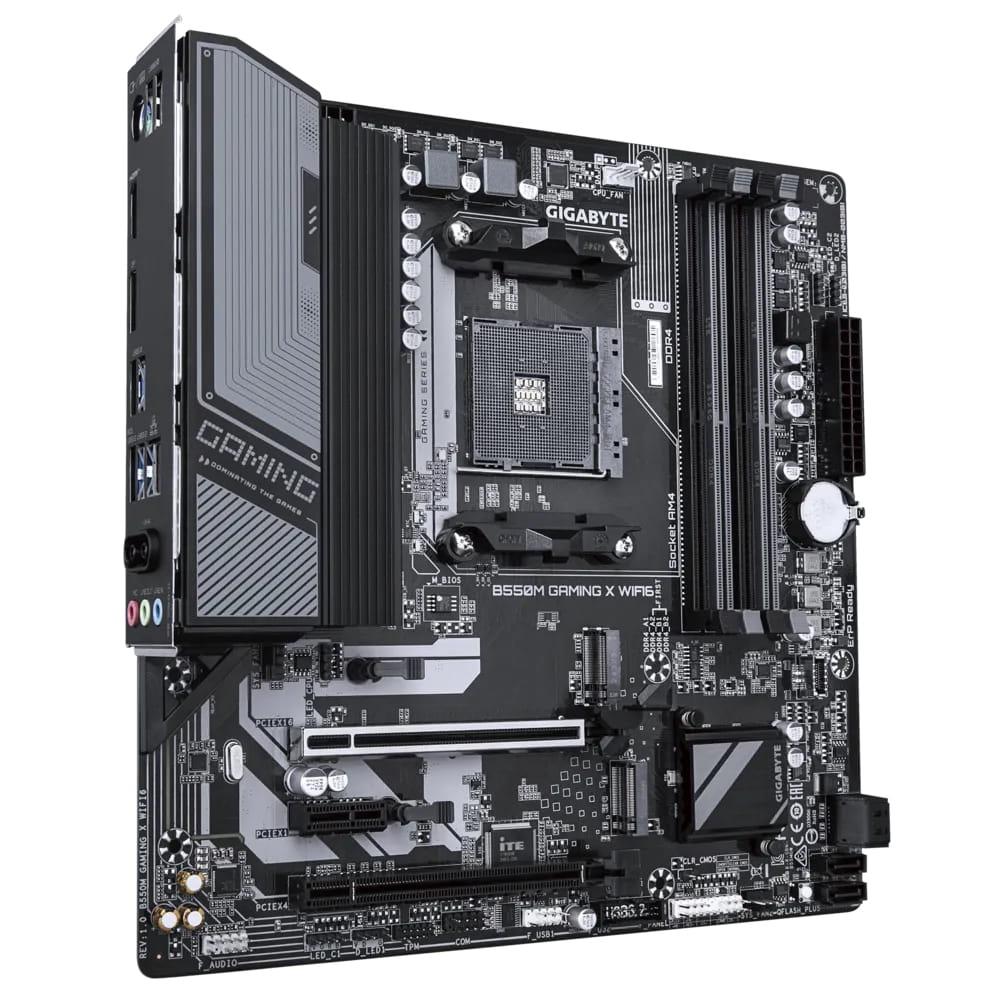 Gigabyte B550M GAMING X WIFI6 - Motherboard - micro ATX - Socket AM4 - AMD B550 Chipsatz - USB 3.2 Gen 1 - Gigabit LAN, Wi-Fi 6, Bluetooth - Onboard-Grafik (CPU erforderlich)