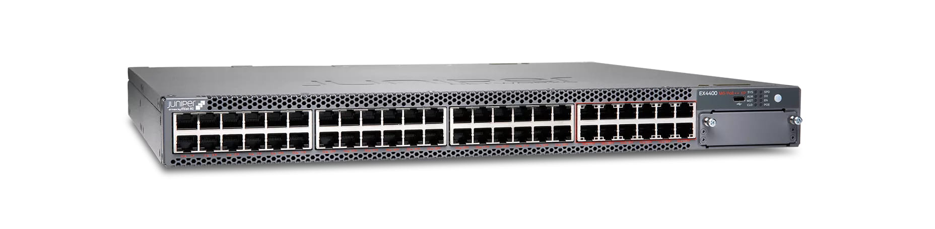 Juniper EX Series EX4400-48MXP - Switch - L3 - managed - 12 x 100/1000/2.5G/5G/10GBase-T (PoE++)