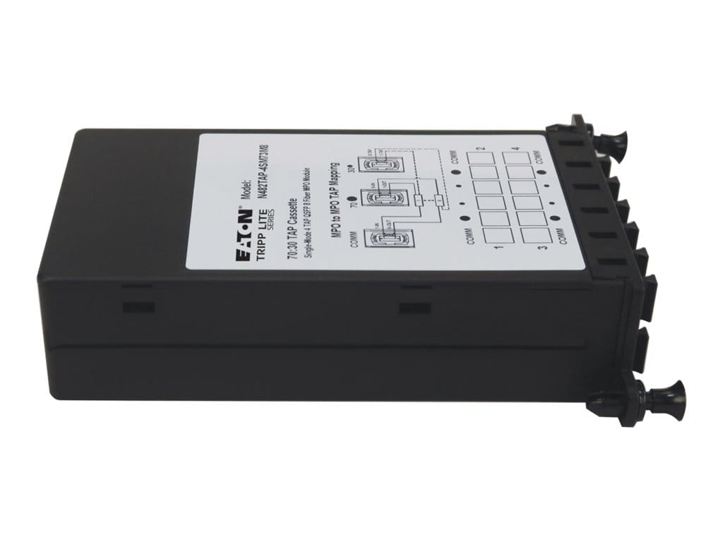 Tripp Eaton Tripp Lite Series Fiber TAP Cassette - Singlemode, 8-Fiber MPO to MPO, 4 Monitoring Ports, 70/30 Split