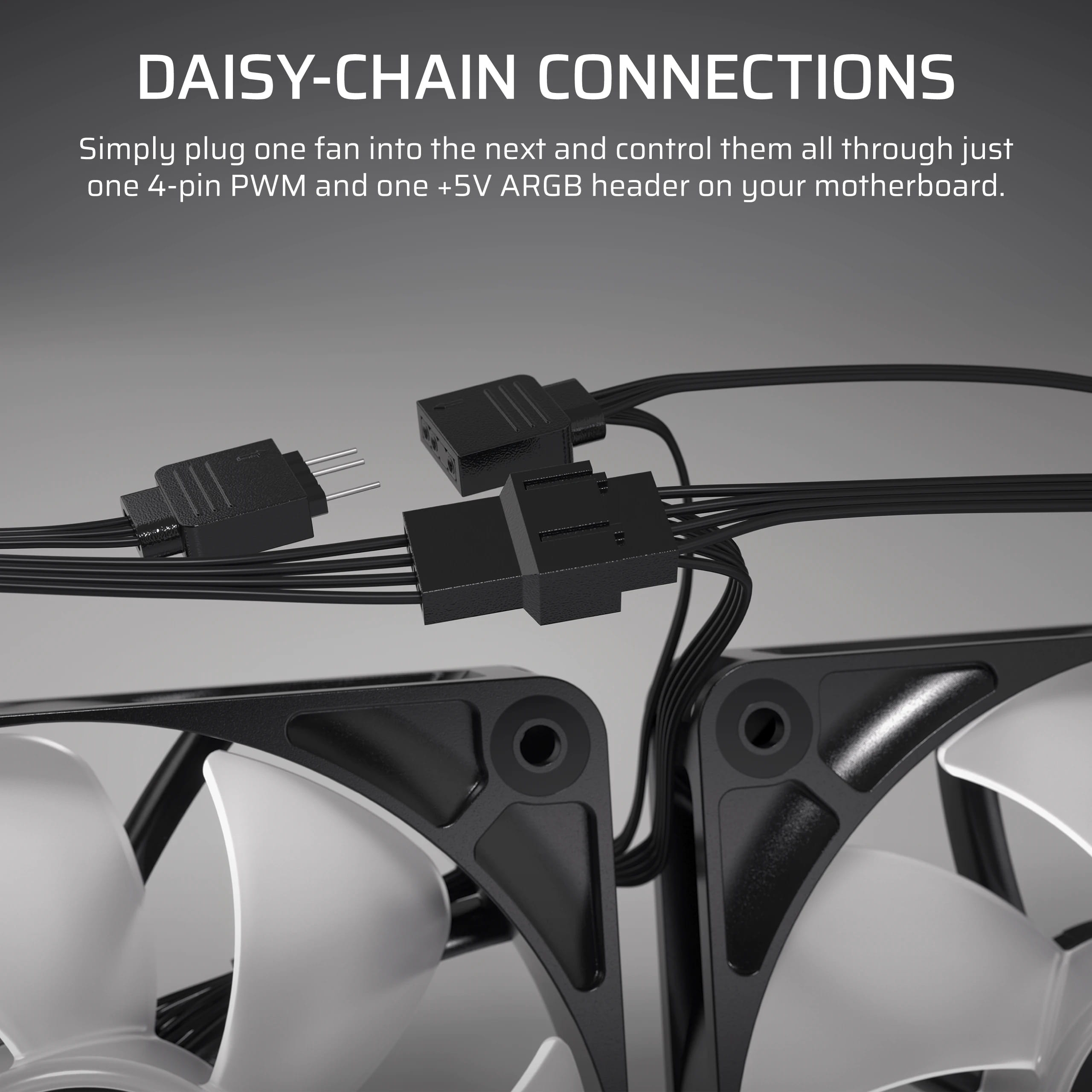 Corsair RS120 ARGB Triple Pack - Gehäuselüfter - 120 mm - weiß (Packung mit 3)