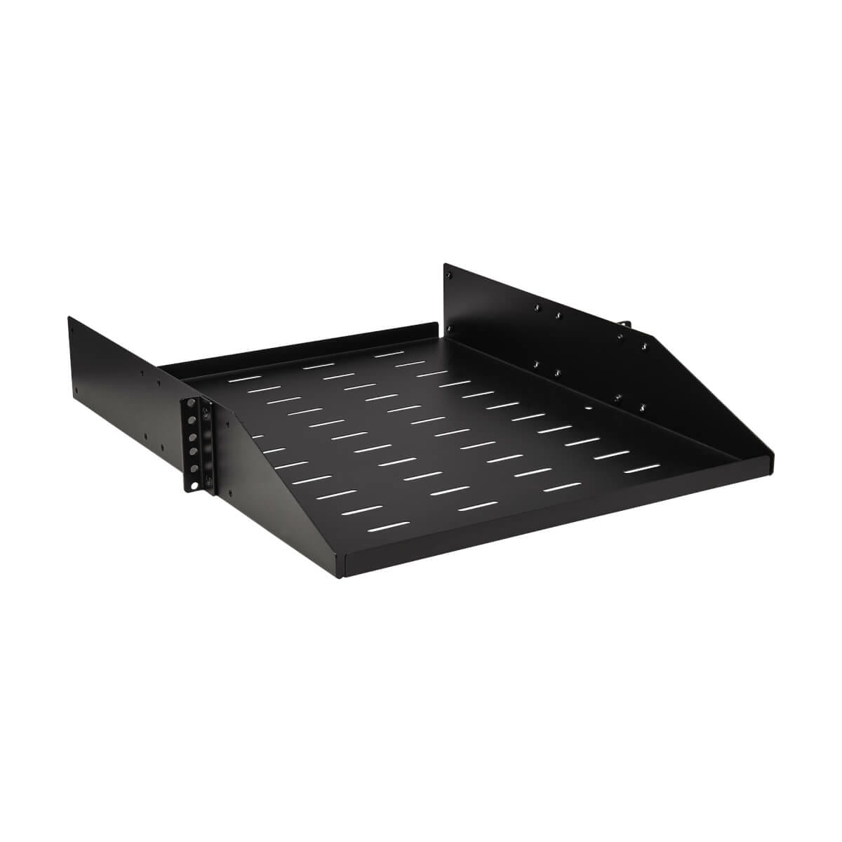 Tripp SmartRack Universal-Mount Steel Rack Shelf - 2U, Vented, 21.7 in. Deep, Holds up to 100 lb. (45 kg)
